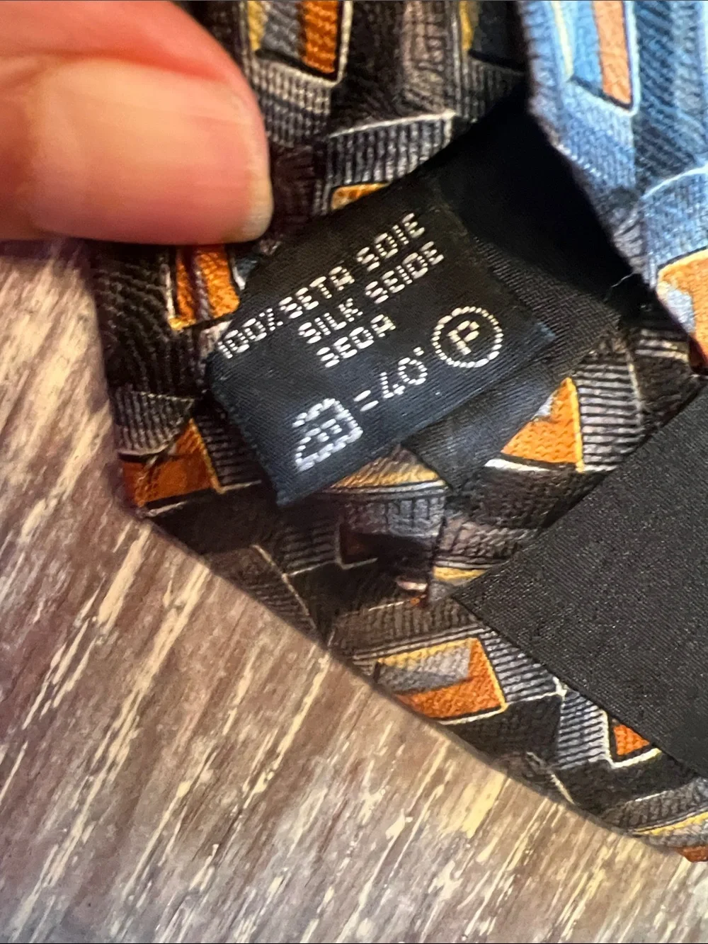 Set of 4 Assorted Men’s Patterned Silk & Polyester Ties - Brown, Gold & Black